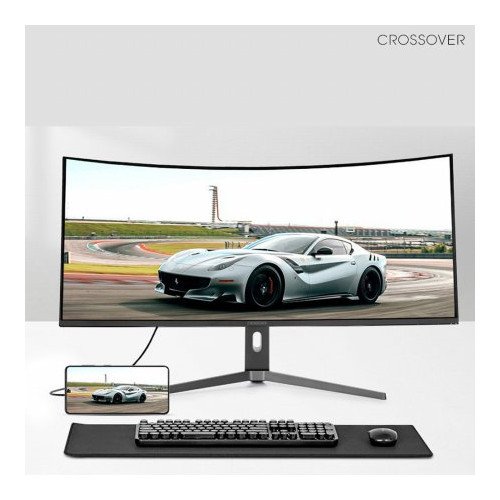 크로스오버 38LGD66CBK 38인치 LG IPS 블랙 커브드 게이밍 컴퓨터 모니터 무결점