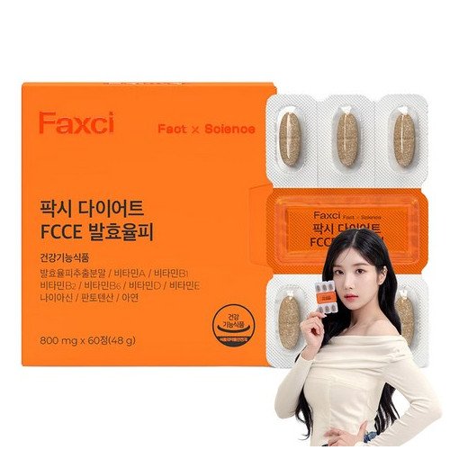 팍시 다이어트 FCCE 발효율피, 60정, 1개
