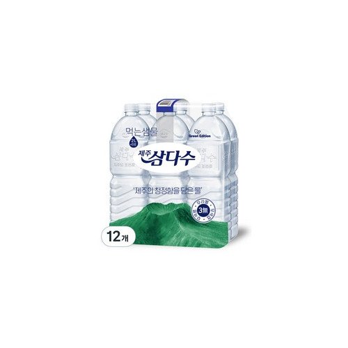 제주삼다수 그린 무라벨, 2L, 12개