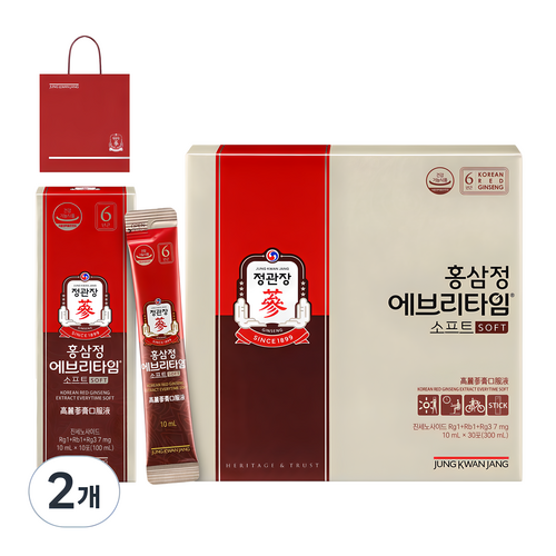 정관장 홍삼정 에브리타임 소프트, 300ml, 2개
